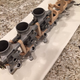 Mocking up individual throttle bodies using MDF.